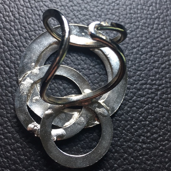 Silver statement ring - adjustable - Picture 3 of 5